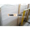 White wooden vein marble slab