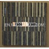 12''x12'' natural stone black marble mosaic
