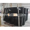 Imperial black wood marble slab