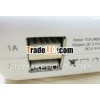 12V 2A AU EU US UK Dual USB Adapter For iPhone 5 Wall Charger