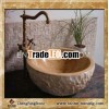 one piece bathroom sink and countertop/kitchen sink/dark limeston sink