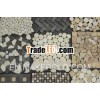 mosaic marble tile with river rock