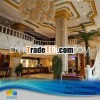 Decorative stone columns with marble