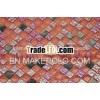 GS65 Red Color bathroom interior wall glass mosaic tile