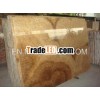 Best quality yellow orange onyx marble tile slab