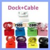 Color Data Cable  Cradle Dock Docking Station for iPhone 4 4S