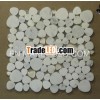 12''x12'' natural stone white marble&glass mosaic
