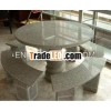 popular garden landscape round granite table