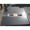 Black granite tiles and slab