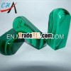 Round Fine Polished Green Malachite Gemstone Stamp