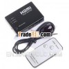 F03175 Mini 3 Port HDMI Switch Switcher Splitter with IR Remote for HDTV 1080P Vedio