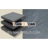 Black bullnosed stairs stepping stone treads