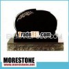 Saw Cut Standard Oval Top Carving Headstone