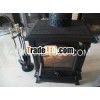 cast iron outdoor wooden fireplace