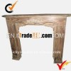 wooden fireplace