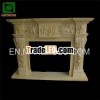 Marble Gas Fireplace Modern Carving
