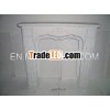 Shabby chic wooden french white fireplace