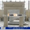 European Style Beige Marble Fireplace Frame