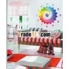 10A037 Removable home decor DIY wall sticker clock Modern wall sticker clock