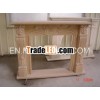 sandstone fireplace surround