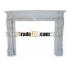 marble fireplace mantal , carved stone fireplace