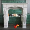 European french style wooden fireplace