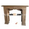 Free standing wooden decorative fireplace mantel