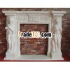 Marble decorative fireplace inserts