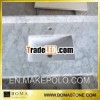 Carrara White Marble With Rectangular Sink