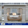 Indoor Decorate Nature White Marble Cheap Fireplace