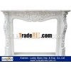 Indoor decoration White marble table fireplace
