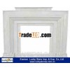 White Natural Marble Indoor Decorate Fireplace