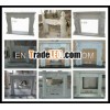 All kinds of designs for caved natural indoor marble fireplace