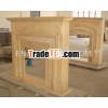 Sculpture Natural Marble Fireplace