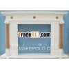 Simple Style Marble Fireplace