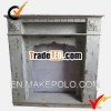 Wood fireplace antique white