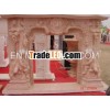 Fireplace, granite fireplace, stone fireplace