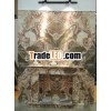 Green onyx rectangular fireplace frame design