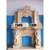 large marble fireplace mantel