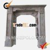 shabby chic distressed wood fireplace