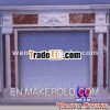 2012 new style carving fireproof material fireplace