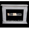 white marble fireplace mantel