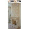 FS-55 big marble fireplace overmantel