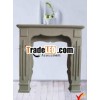 Vintage wooden fireplace