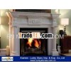 Indoor Decoration Column White Marble Fireplaces Manufacturers