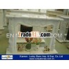 Indoor Decorative Carved Marble White Fireplaces