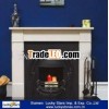 Ireland Style White Marble Simple Fireplace Surround