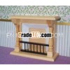 Natural Yellow Granite Fireplace