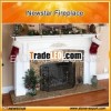 Marble Surround Granite Base Fireplace