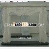 Crema marfil beige marble fireplaces